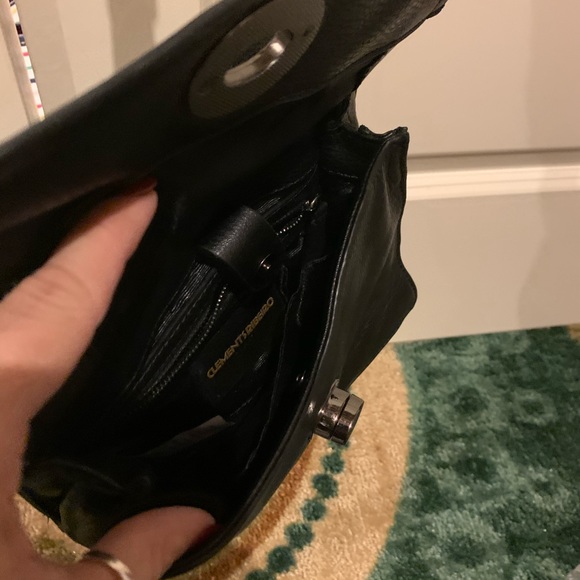 Black leather cross body purse - Picture 6 of 7